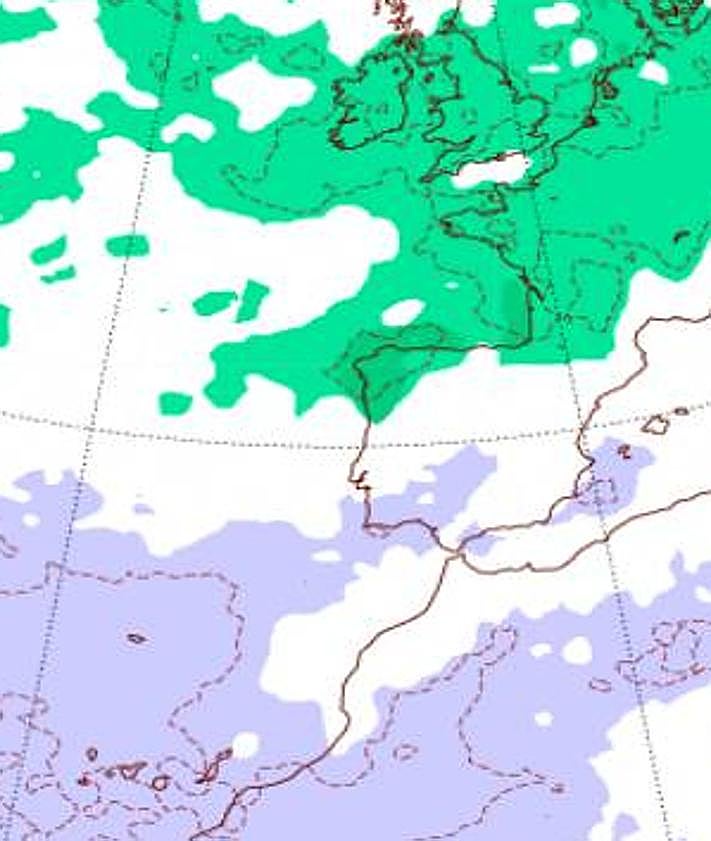 Imagen secundaria 2 - Previsión de la Aemet para las próximas semanas en España.