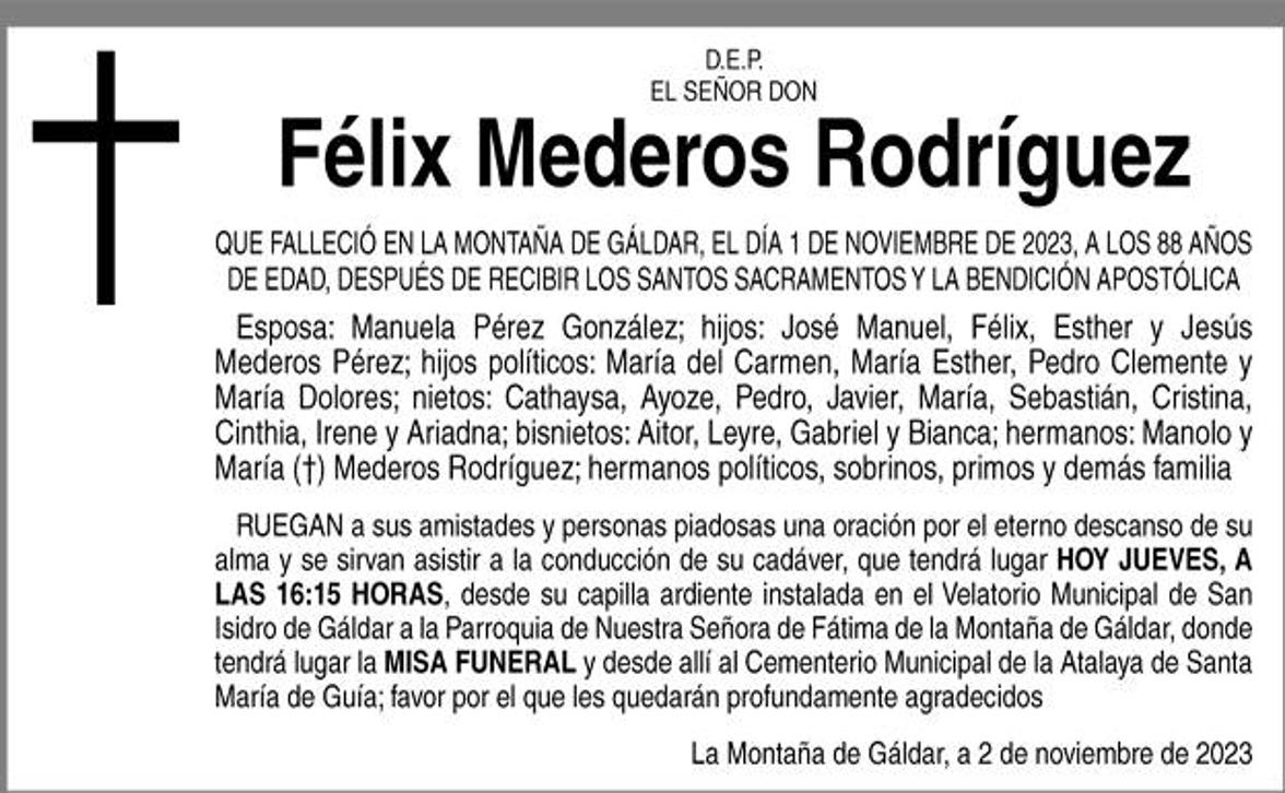 Félix Mederos Rodríguez