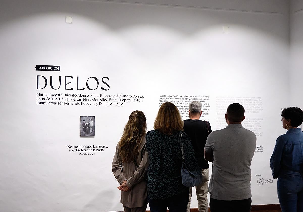 Momento del estreno de la muestra.