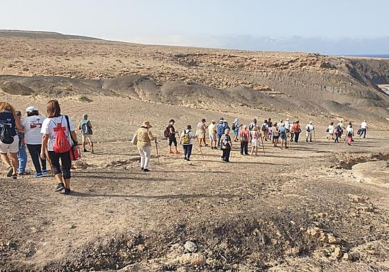 Ruta anterior del programa de senderismo del Ayuntamiento de Puerto del Rosario para mayores.