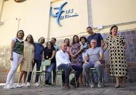 Profesorado. Foto de familia de varios de los docentes del IES El Rincón.