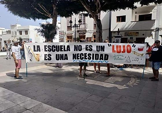 Imagen de uno de los actos llevados a cabo en el último mes en favor de la escuela de música.