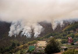 Alerta por lluvias persistentes en los municipios afectados por el incendio en Tenerife