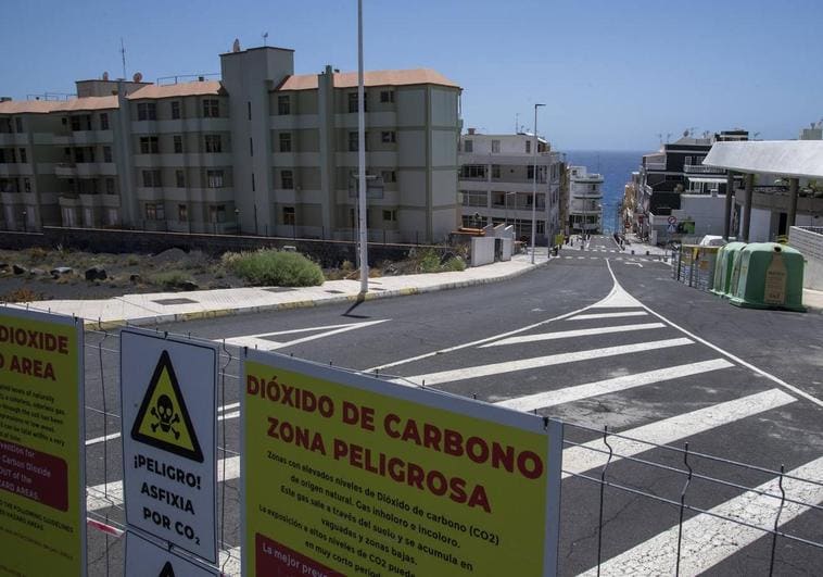 Medición de gases en la isla de La Palma.