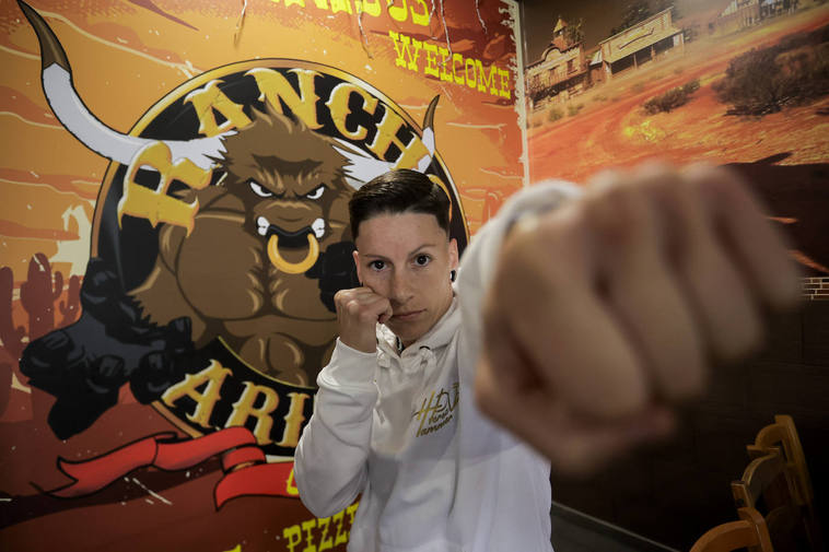 Davinia Pérez, lista para la batalla.