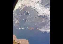 Canarias vista desde el espacio.