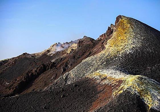 Entorno del cono del volcán de La Palma.