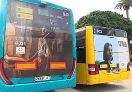 Presentación de la campaña contra la violencia de género para el transporte público de Gran Canaria.