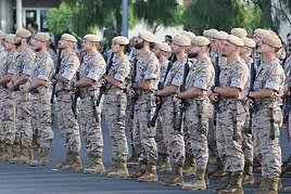 Imágenes del acto de despedida del Contingente de la Operación Apoyo a Irak