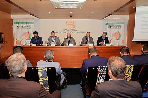 Encuentro en Casa África con empresas mauritanas.