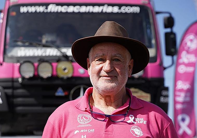 El piloto grancanario, Rafa Lesmes, presenta su proyecto deportivo para el Dakar 2024.