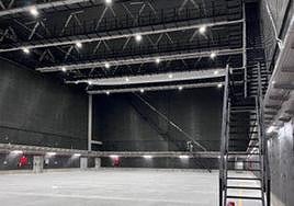 Imagen de uno de los dos platós, en Infecar.