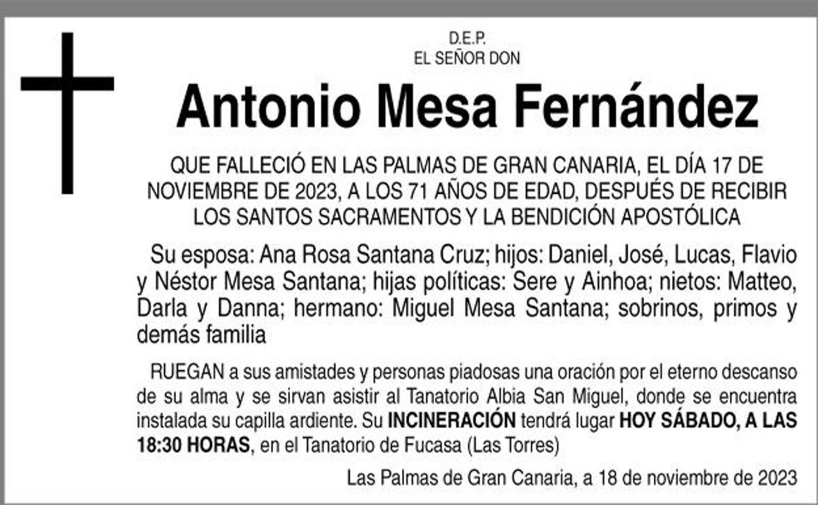 Antonio Mesa Fernández
