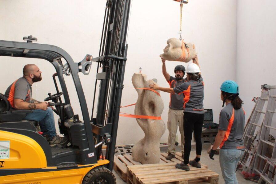 Del destrozo a la restauración: la escultura de Plácido Fleitas vuelve a Telde