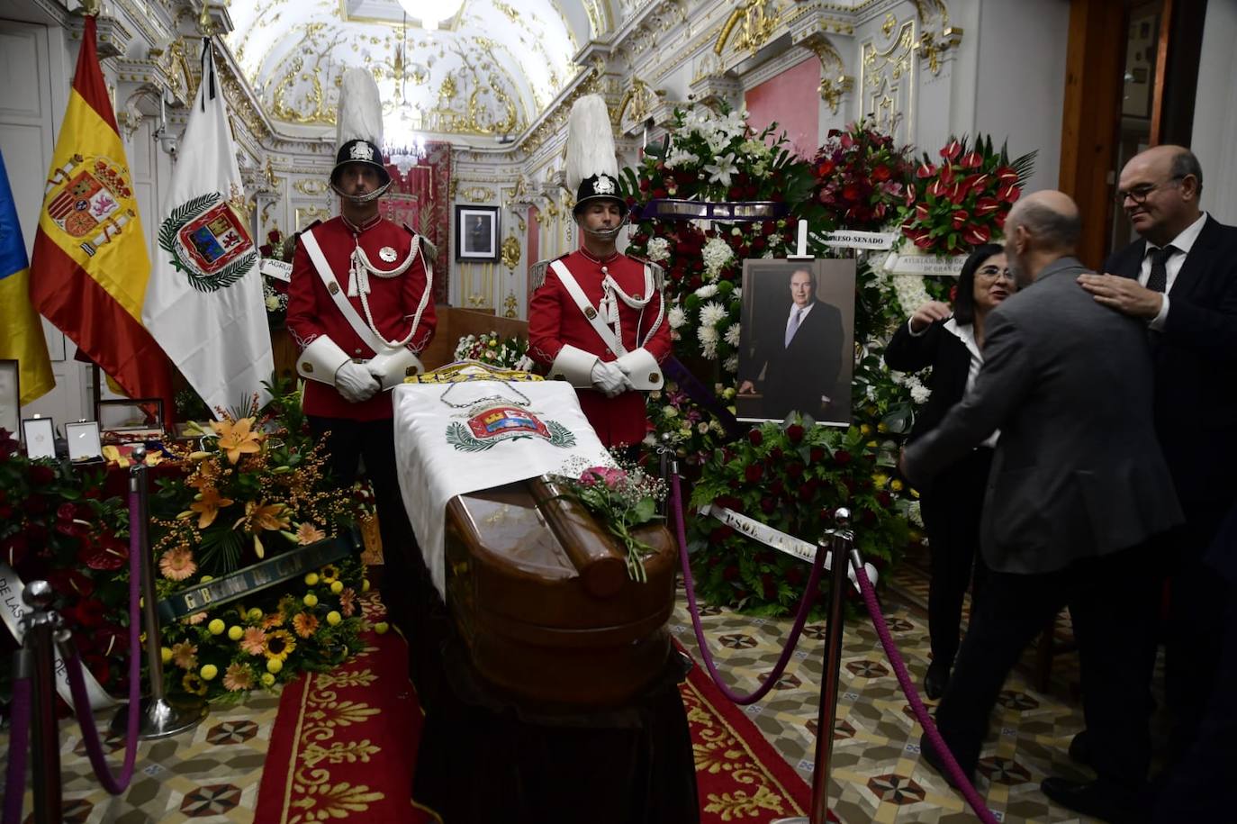 Capilla ardiente de Jerónimo Saavedra