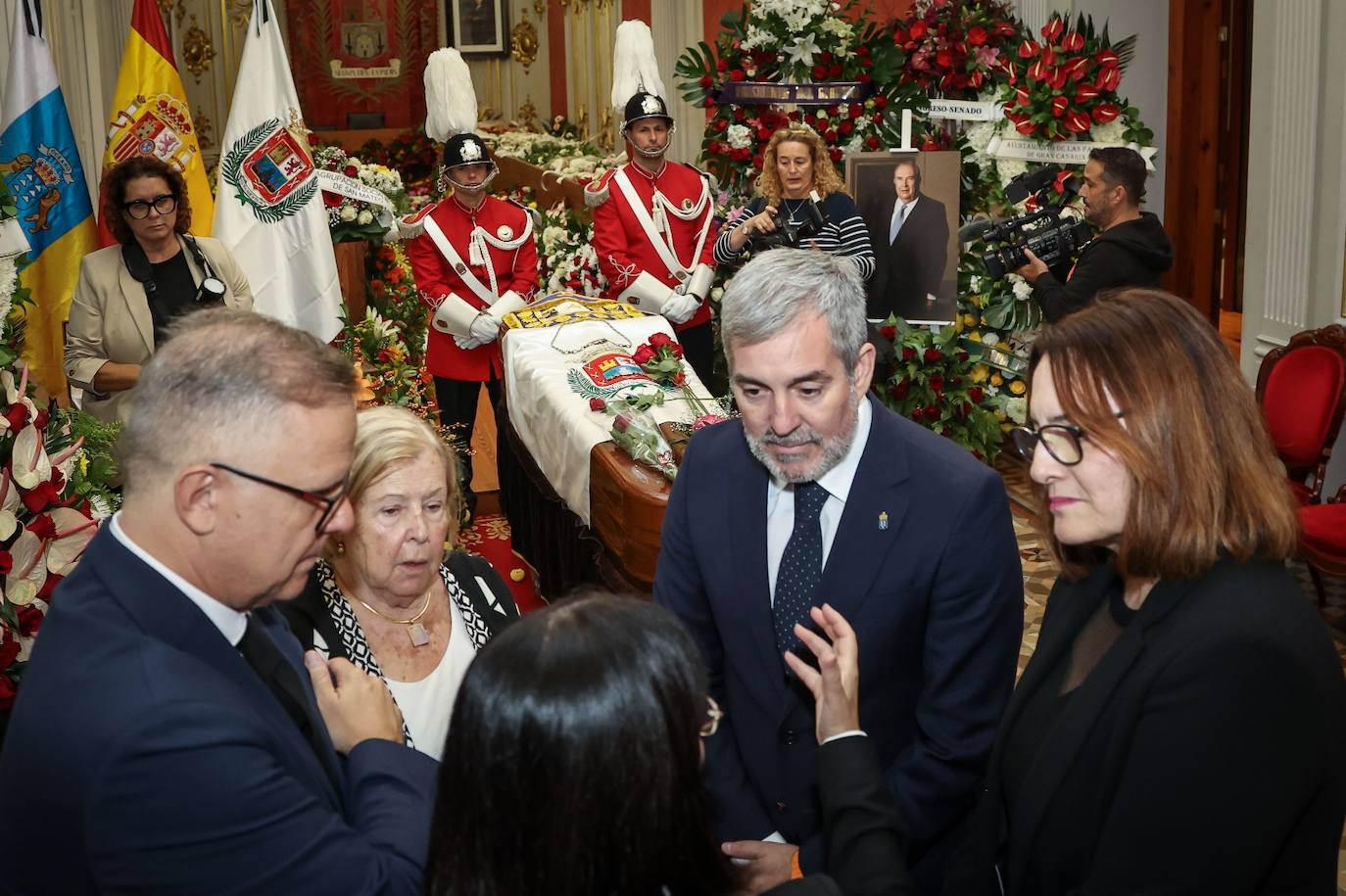 Capilla ardiente de Jerónimo Saavedra