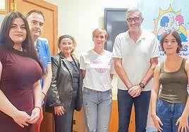 Autores premiados, con el consejero Marci Acuña y representantes de Chrisallis.