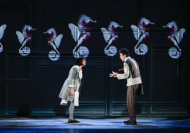 Un momento del montaje.