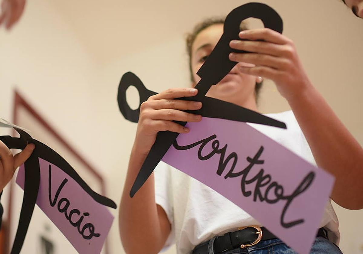 Imagen de archivo de una actividad de concienciación sobre la violencia machista