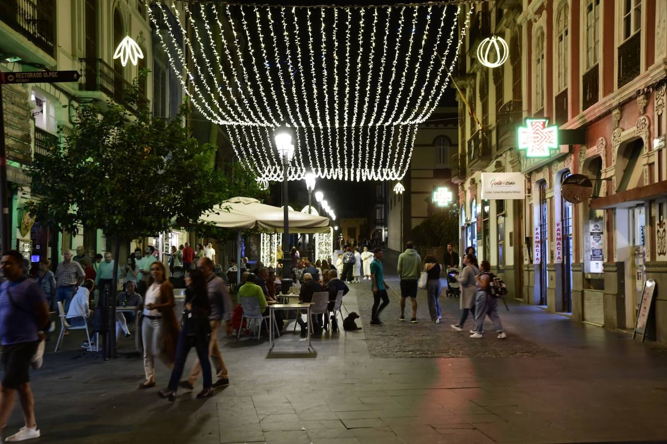 Las Palmas de Gran Canaria brilla con el encendido navideño