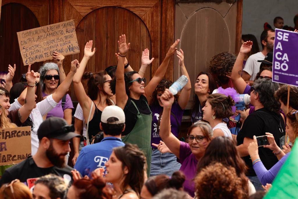 El feminismo canario se moviliza en la capital grancanaria