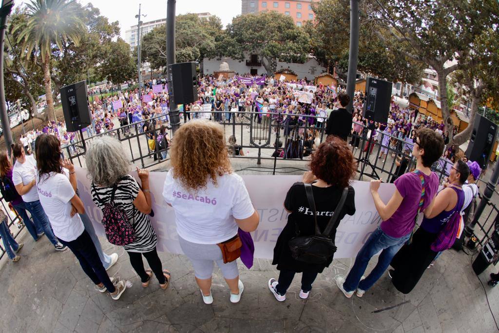El feminismo canario se moviliza en la capital grancanaria