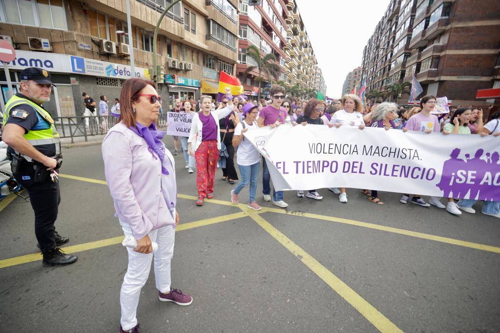 El feminismo canario se moviliza en la capital grancanaria