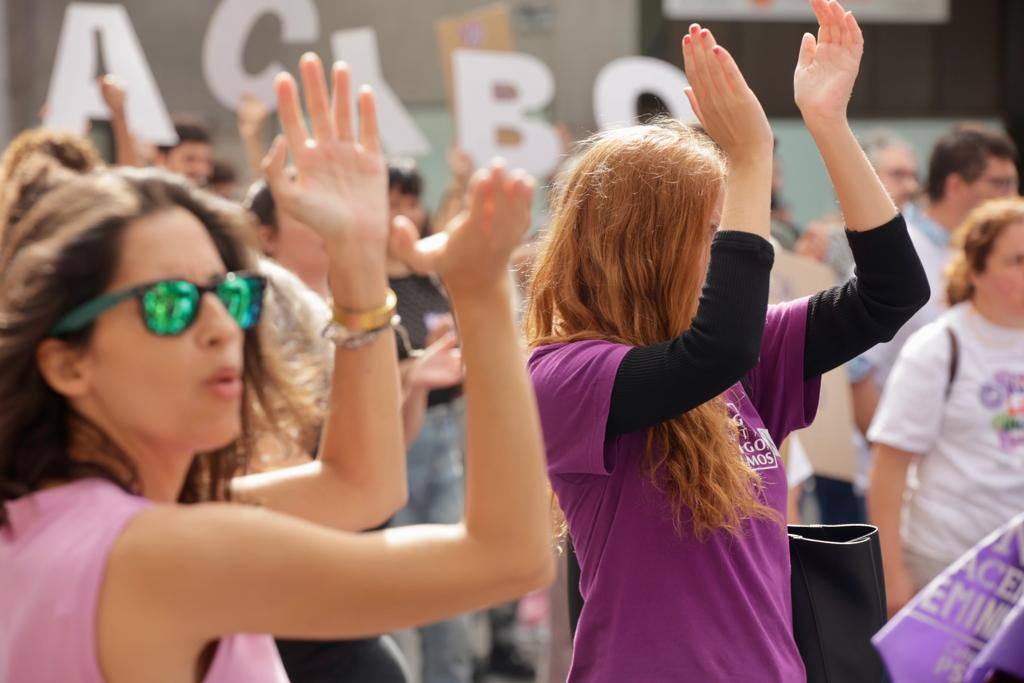 El feminismo canario se moviliza en la capital grancanaria