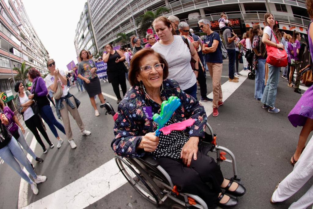El feminismo canario se moviliza en la capital grancanaria