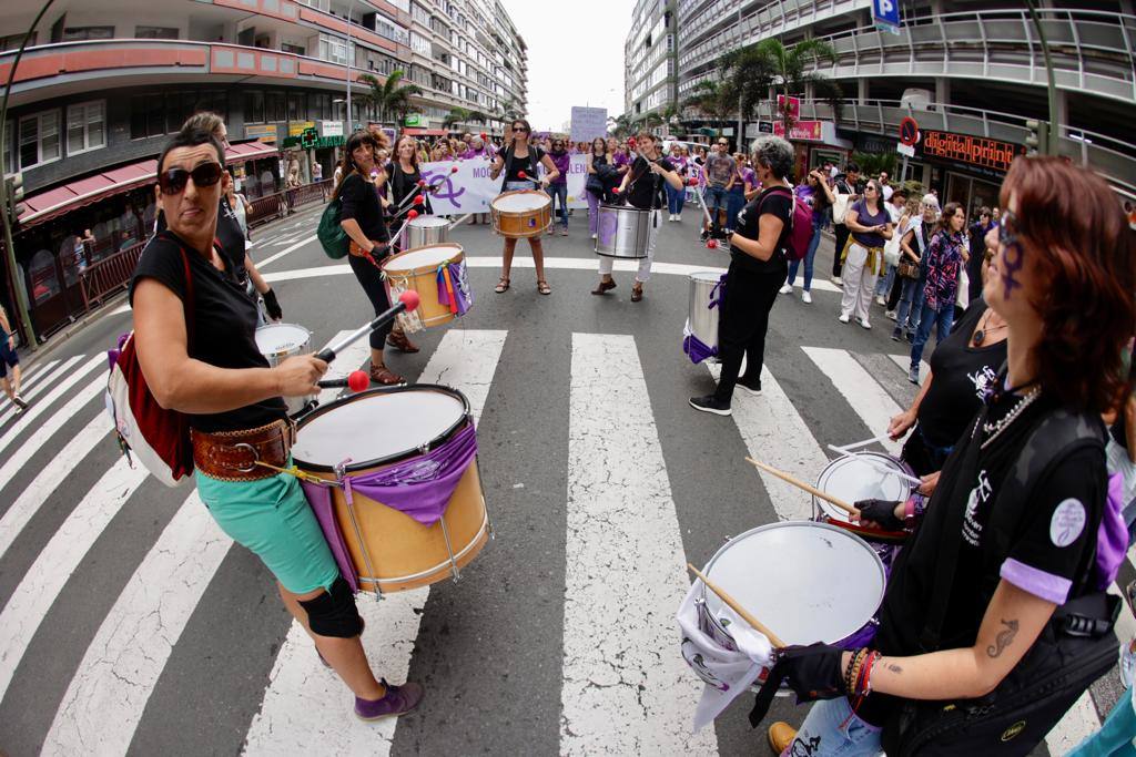 El feminismo canario se moviliza en la capital grancanaria