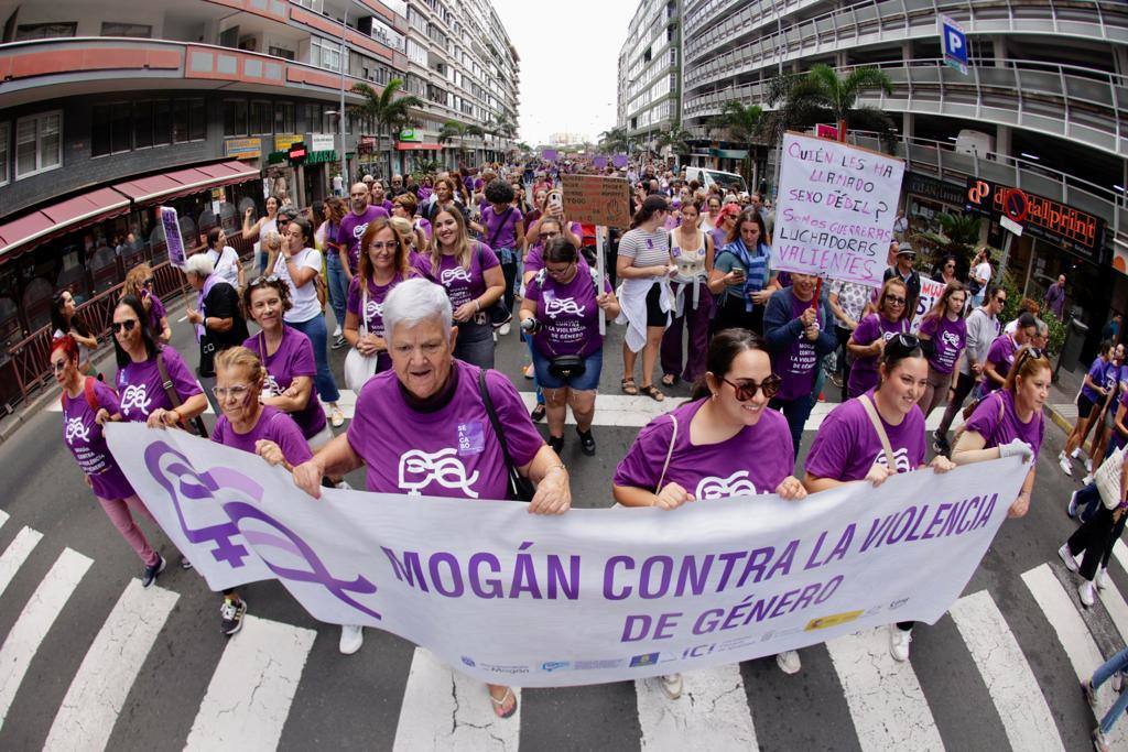 El feminismo canario se moviliza en la capital grancanaria