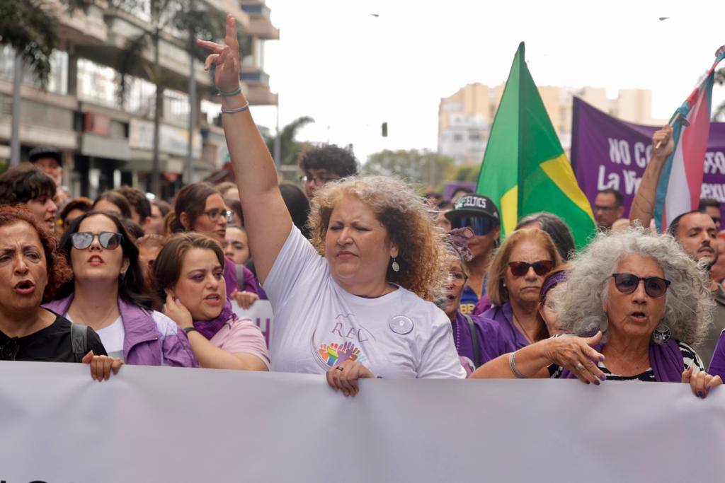 El feminismo canario se moviliza en la capital grancanaria