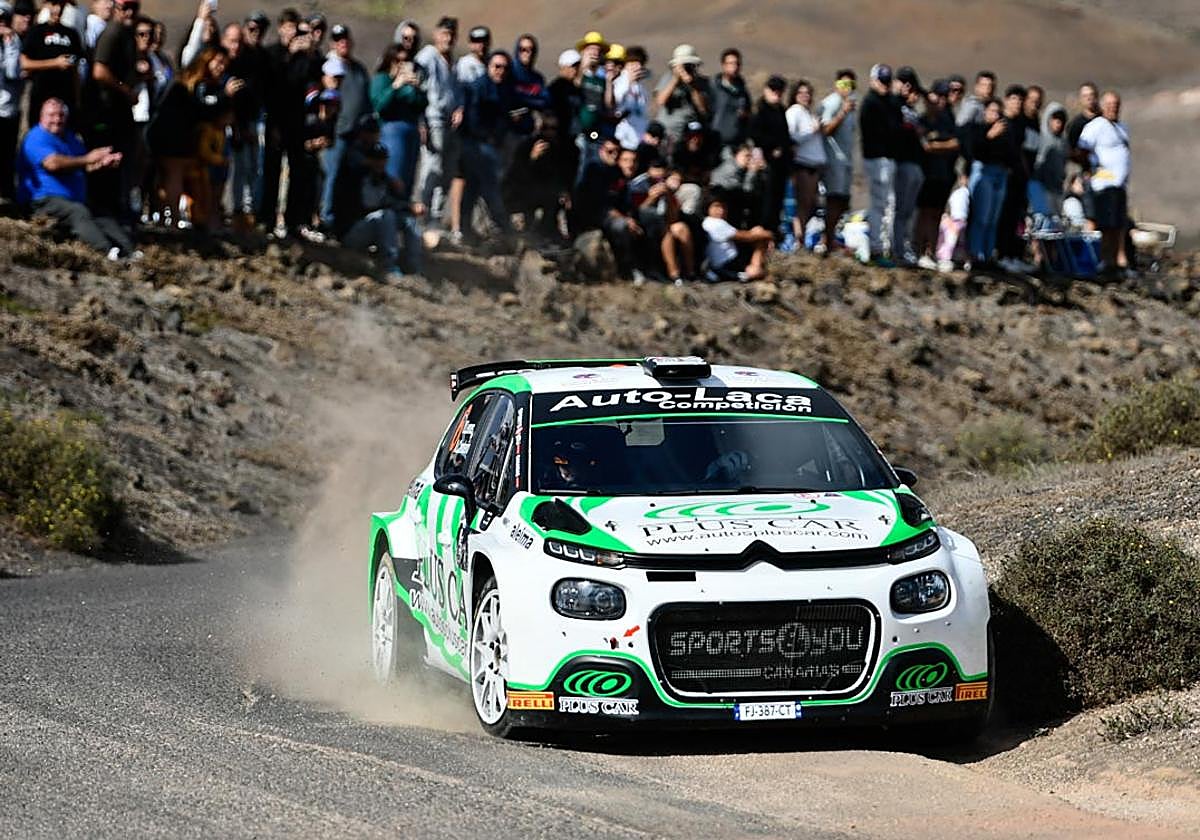 Yeray Lesmes en el Rally Lanzarote 2023.
