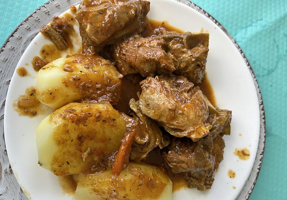 Guiso de cordero.
