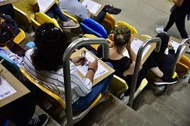 Imagen de archivo de una oposición celebrada en Gran Canaria.