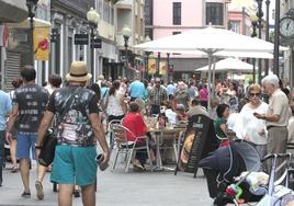 Imagen de la zona comercial de Triana, en la capital grancanaria.