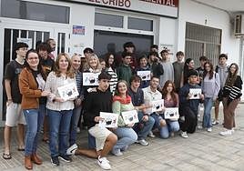 Protagonistas de la presentación del calendario.