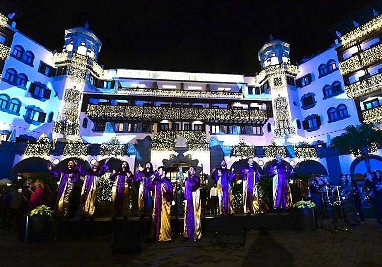 Imagen de uno de los momentos del encendido.