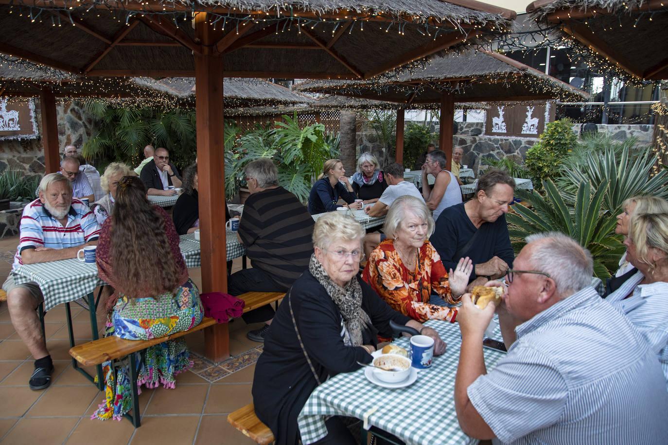 Entre puestos navideños en el Hotel Maritim Playa