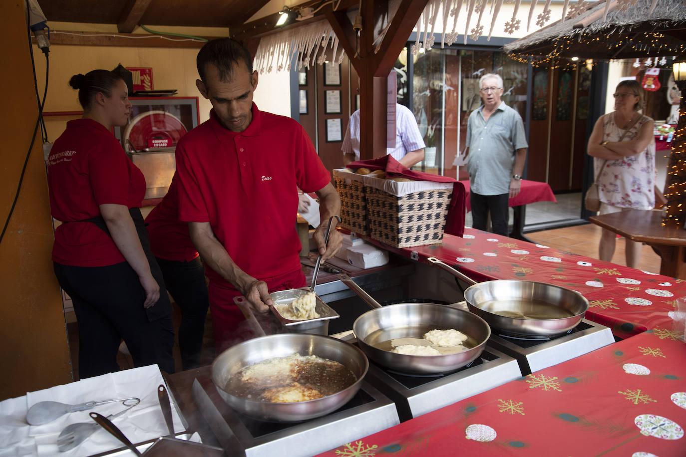 Entre puestos navideños en el Hotel Maritim Playa