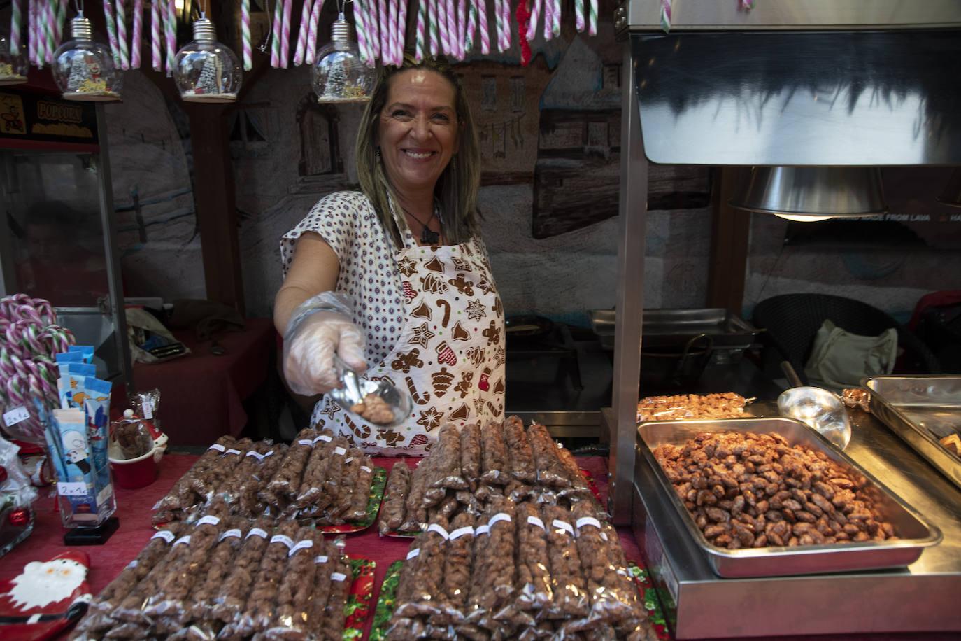 Entre puestos navideños en el Hotel Maritim Playa