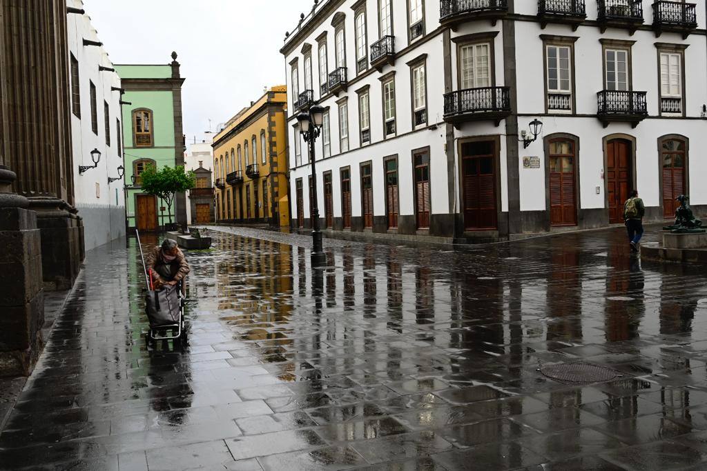 Sábado pasado por agua en la capital grancanaria
