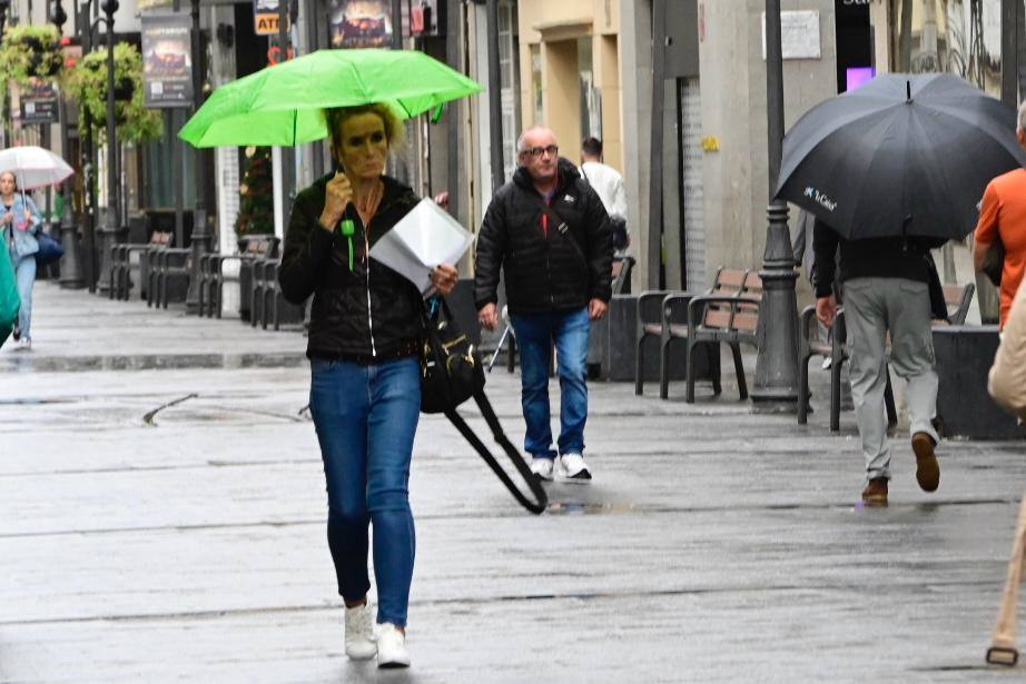 Sábado pasado por agua en la capital grancanaria
