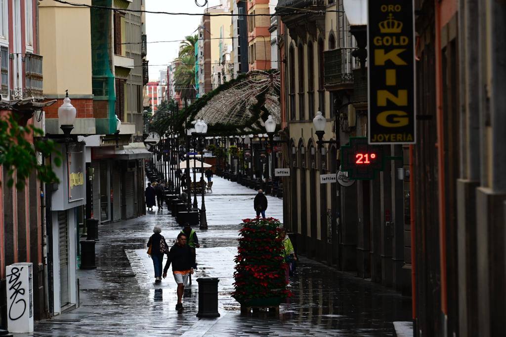 Sábado pasado por agua en la capital grancanaria