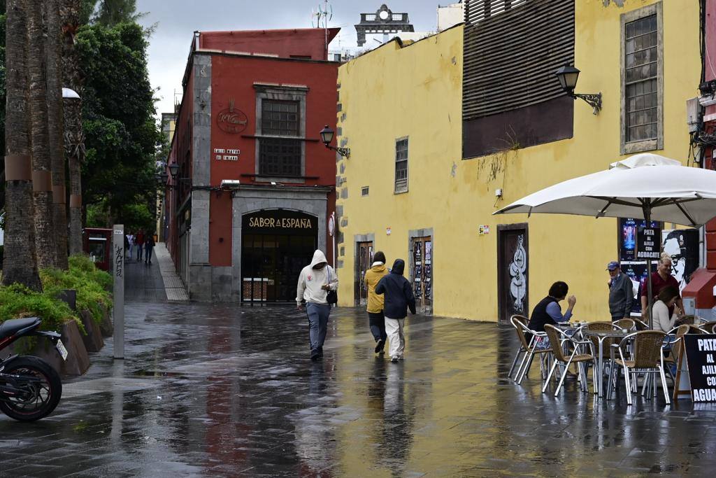 Sábado pasado por agua en la capital grancanaria