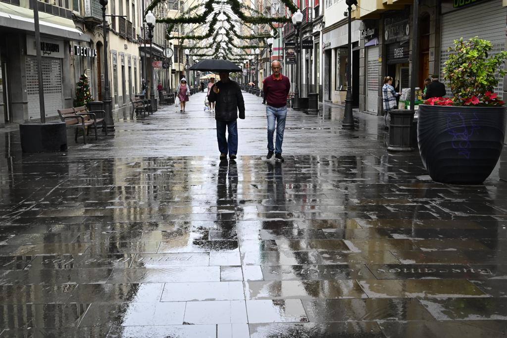 Sábado pasado por agua en la capital grancanaria