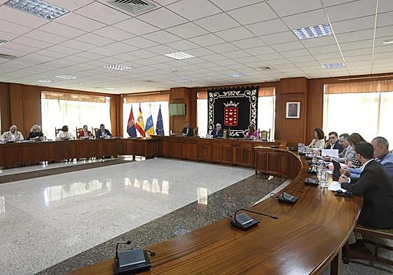 Consejo de Gobierno celebrado este lunes en el Cabildo de Lanzarote.
