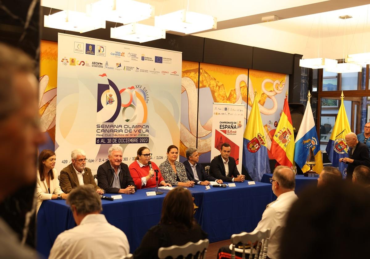 Presentación de una nueva semana olímpica de vela en Gran Canaria.