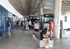 Estación de guaguas de Playa Blanca.