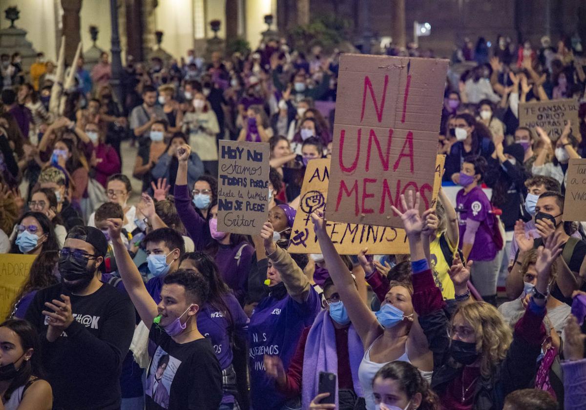 Manifestación del 25N contra las violencias machistas organizada por la Red Feminista de Gran Canaria.